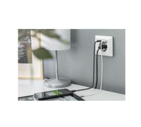Digitus enchufe empotrable con cargador usb, 2 tomas (usb-a y usb-c),