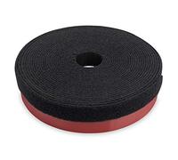 DIGITUS Sistema de gestión de cables de cinta de gancho y bucle con cabeza de seta - Rollo de 5 m Autoadhesivo (4 kg/cm²) - cinta de gancho y bucle de vellón de 10 m