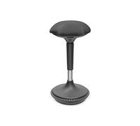 Digitus Taburete ergonómico regulable, resorte de gas, balancín, 125 kg, negro