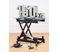 DIHOOL Mesa elevadora eléctrica de 150kg mesa elevadora plataforma elevadora laboratorio taller coche altura ajustable 210-580mm elevador AC 100-240V y DC 24-30V