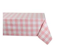 DII Buffalo Check Collection, Mantel clásico de Granja, 60 x 84 Pulgadas, Rosa y Blanco