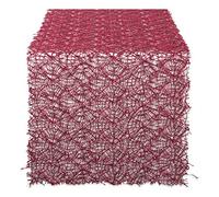 DII - Camino de Mesa Decorativo, Lentejuelas metálicas, 41 x 305 cm, Color Rojo