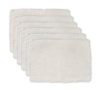 DII CAMZ37829 PLACEMAT Jute Bleached S/6, Marfil Sólido 6 Piezas