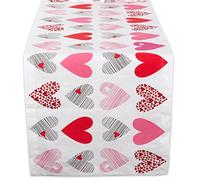 DII Colección de Mesa para el día de San Valentín, Camino de Mesa, 14 x 72, Collage de Corazones