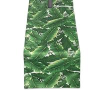 DII Colección de Mesa para Exteriores Resistente a Las Manchas y al Agua, Poliéster, Hoja de Banano, 14x108 w/Zipper