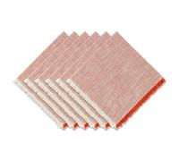DII Colección Tabletop Collection, Tono Naranja Quemado, 20 x 20 Pulgadas (Juego de 6)