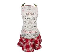 DII Delantal de cocina de Navidad para mujer, tamaño adulto ajustable para cocinar, hornear, manualidades y entretenimiento, talla única, I'm Dreaming