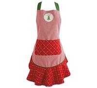 DII Delantal de cocina de Navidad para mujer, tamaño adulto ajustable para cocinar, hornear, manualidades y entretenimiento, talla única, árbol feliz