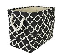 DII Home Essentials poliéster, Black Lattice, Large