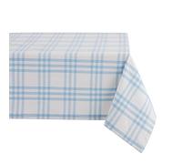 DII Home Sweet Farmhouse - Colección de Mesa a Cuadros, Mantel, 52 x 52 Pulgadas, Azul Claro