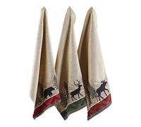 DII Juego de 3 Toallas de algodón, 20 x 28 cm, Toallas de té Decorativas para Cocina Diaria y Hornear, Caminar en el Bosque