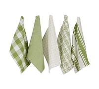 DII Juego de Trapos de Cocina Grandes de algodón Tejido, Color Verde Antiguo, 45,7 x 71,1 cm
