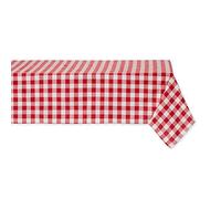 DII Mantel 100% algodón Lavable a máquina para Verano/Picnic, algodón, Rojo, 60x84 Inches