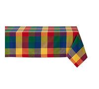 DII Mantel 100% algodón Lavable a máquina para Verano/Picnic, algodón, Summer Check, 52x52