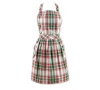 DII Nordic Christmas Kitchen Collection - Delantal con faldón, diseño de cuadros navideños