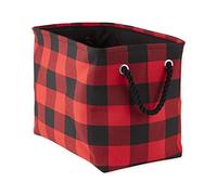 DII poliéster Cajas de Almacenamiento, Rojo Buffalo Check