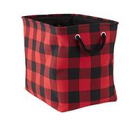 DII poliéster Cajas de Almacenamiento, Rojo Buffalo Check