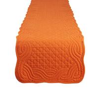DII Quilted Farmhouse Collection - Camino de Mesa, 13 x 72 Pulgadas, Especias de Calabaza