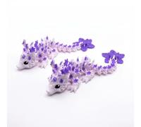 DiiWmme Figura decorativa de dragón 3D - Dragón de flor de cerezo, figura impresa en 3D multicolor, pieza de colección de fantasía, decoración para salón, estantería y oficina, regalo para fans del
