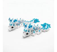 DiiWmme Figura decorativa de dragón 3D - Dragón de flor de cerezo, figura impresa en 3D multicolor, pieza de colección de fantasía, decoración para salón, estantería y oficina, regalo para fans del