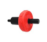 dijiusidy Arrancador de batería Taladro de arranque de motor eléctrico para adaptador de accesorios para broca de cortacésped Arrancador de batería rojo negro 6,72 cm