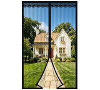 Mosquitera magnética para puerta, 140x240 cm, sin necesidad de taladrar