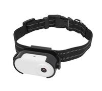 Dilwe Mini cámara de acción 1080P HD collar de cámara portátil para mascotas con 0.96 pantalla IPS Anti Shake para gatos Perros Ciclismo Actividades al aire libre (WHITE)