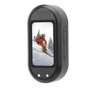 Dilwe Mini cámara de acción 1080P HD collar de cámara portátil para mascotas con 0.96 pantalla IPS Anti Shake para gatos Perros Ciclismo Actividades al aire libre (BLACK)