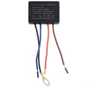 Dimmer Táctil 4 Niveles para Lámparas Incandescentes | Toque para suave, 4 niveles , instalación interna o externa, discreto negro