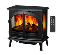 Dimplex Emberly Chimenea Electrica Â- Chimenea Electrica Decorativa de Tres Lados con Calefactor y Efecto de Llama Optiflame Â- Calefactor de 2 kW Activable Â- Inluye Mando a Distancia y App