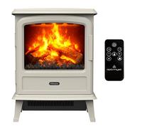 Dimplex Evandale Chimenea Electrica Â- Chimenea Electrica Decorativa con Calefactor y Vapor de Agua Efecto de Llama 3D LED Optimyst Â- 1000/2000 W Â- Incluye Mando a Distancia Â- Gris Guijarro