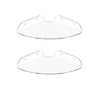 DimyFew 2 Pieces Repisa Flotante Esquina Ahorra Espacio Estante Esquina Transparente Resistente a los Arañazos Estantes Esquineros Flotantes, 17.8 17.8 3cm, Transparente