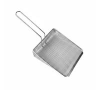DimyFew Cazo Escurridor de Acero Inoxidable Fregidor Canasta Colador Cesta de Freír Espumadera y Snacks Escurre Aceite y Sirve Eficiente Adecuado para Cocina, Dense Mesh Shovel