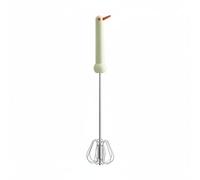 DimyFew de Huevos Manual de Cocina Semiautomático Varilla Mezcladora Utensilio de Mano en Acero Inoxidable 304 Resistente Mango en Forma de Ave Antideslizante, Verde, L