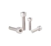 DIN912 A2-70 perno Allen M2 M2.5 M3 M4 M5 M6 M8 M10 304 cabeza hexagonal de acero inoxidable tornillo alargado = 3-100mm(35MM_20PCS M6)