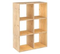 Astigarraga Estantería modular KIT LINE DINAMIC 3 x 2 cubos sin barnizar