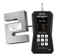 Dinamómetro con célula externa hasta 50 000 N / Diferentes modos de alarma / Pantalla gráfica / Registro de datos / Incluye software / PCE Instruments