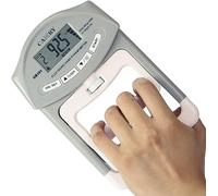 Dinamómetro de Mano Digital Medidor de Fuerza de Agarre Medidor de Captura automática Potencia de Agarre de Mano electrónica 198 Lbs / 90 Kgs, Gris