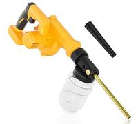 Dinftin - Plumero eléctrico de tierra de diatomeas compatible con batería DeWalt de 20 V (batería no incluida), aplicador de polvo de jardín con capacidad de 1 L y boquilla de 7.5 pulgadas, soplador
