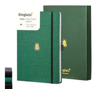 Dingbats* Pro B5 Grande Cuaderno Punteado Con Caja de Regalo - Libreta con Cubierta Textil, Encuadernada con Hilo - Cierre Elástico, Marcador
