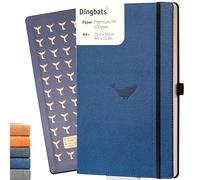 Dingbats* - Vida Silvestre Cuaderno A4 Cuadriculado - Extra Grande Libreta de Tapa Dura Cuero PU - Cierre Elástico, Soporte para bolígrafos, Marcador (Wildlife)