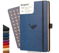 Dingbats* - Vida Silvestre Cuaderno A5 En Blanco - Mediano Libreta de Tapa Dura Cuero PU - Cierre Elástico, Soporte para bolígrafos, Marcador
