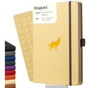 Dingbats* - Vida Silvestre Cuaderno A5 Punteado - Mediano Libreta de Tapa Dura Cuero PU - Cierre Elástico, Soporte para bolígrafos, Marcador