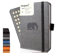 Dingbats* - Vida Silvestre Cuaderno A6 Punteado - Libreta de Bolsillo de Tapa Dura Cuero PU - Cierre Elástico, Soporte para bolígrafos, Marcador (Wildlife)