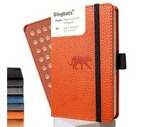 Dingbats* - Vida Silvestre Cuaderno A6 Rayado - Libreta de Bolsillo de Tapa Dura Cuero PU - Cierre Elástico, Soporte para bolígrafos, Marcador (Wildlife)