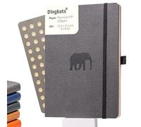 Dingbats* Wildlife Soft Cover A5+ Grey Elephant Notebook - Dotted
