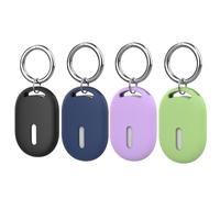 Dingfeiyu Llavero para Xiaomi Smart Tag, Funda Localizador Android, Protector Llavero Holder para Equipaje/Bolsos/Carteras/Mascotas (4 Colores A)