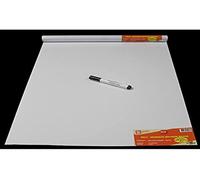 Dintex Lámina Autoadhesiva Decorada, Vinilo, Blanco, 45 cm x 1,5 m (Pizarra Blanca)