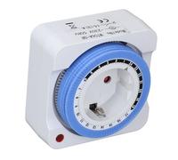 Dioche Enchufe de Interruptor de Temporizador, Salida de Luz de Sincronización Automática, Controlador de Enchufe Mecánico de 24 Horas para Electrodomésticos, Decoraciones de