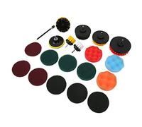 Dioche Juego de Accesorios para Cepillos de Taladro de 20 Piezas - Kit de Almohadillas de Fregado Multiusos para el Hogar, el Automóvil, la Marina y Más, Incluye Varios Tamaños y Accesorios